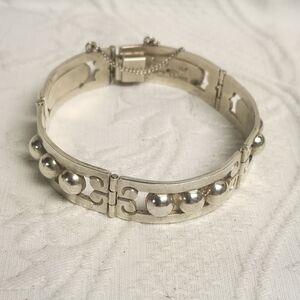 Vintage Mexican Sterling Silver Bracelet Signed